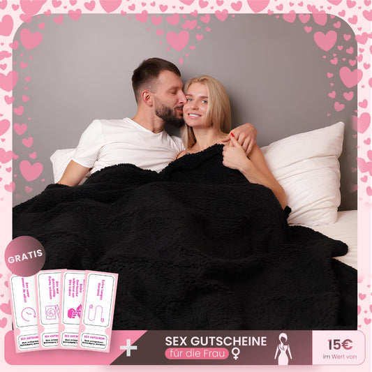 Liebesdecke™ Bundle - Die Wasserdichte Kuscheldecke + GRATIS 28x Liebes-Challange Gutscheine